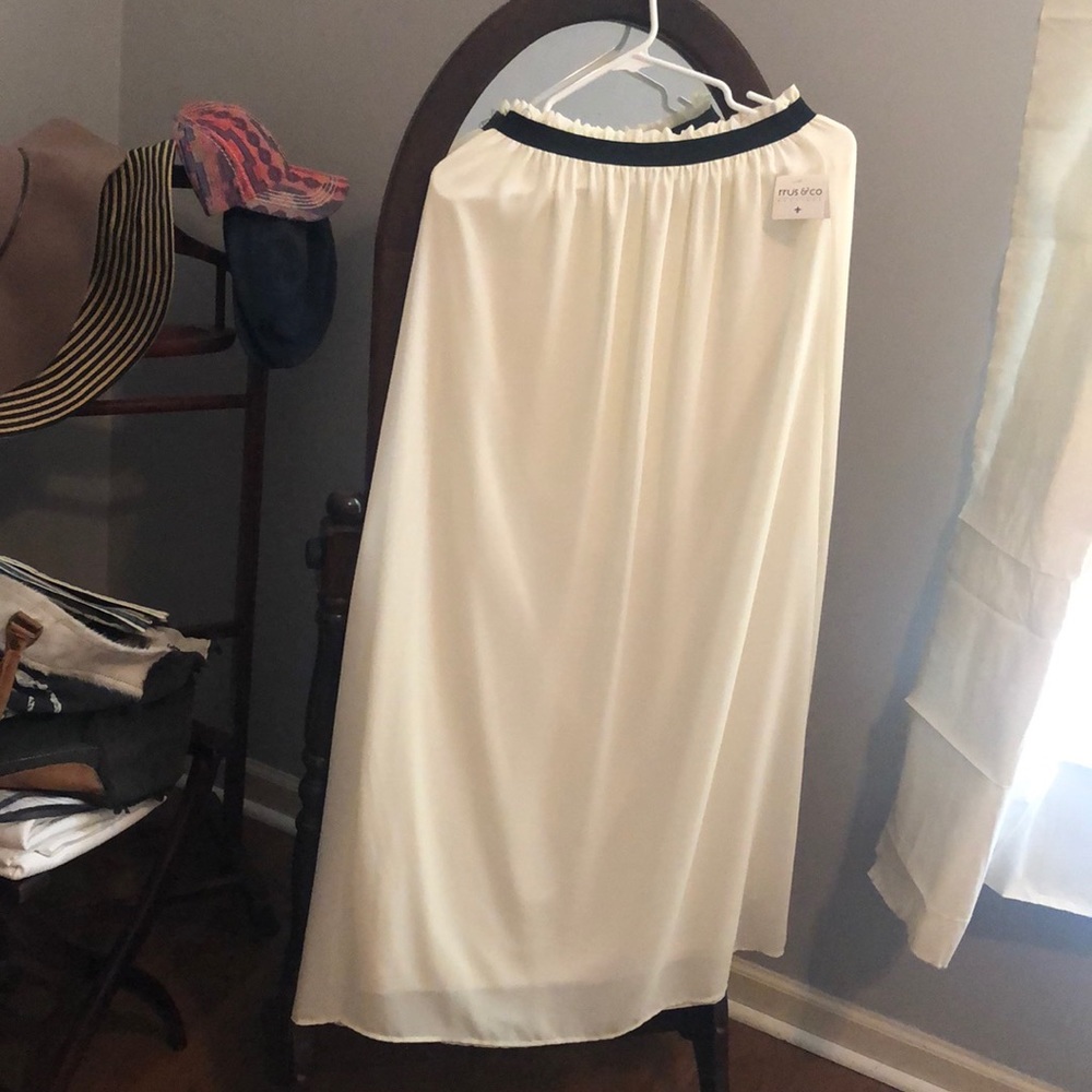Chiffon maxi skirt